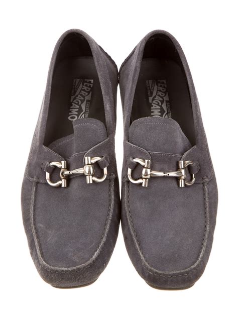 salvatore ferragamo men's suede shoes